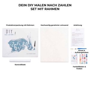DIY - Malen nach Zahlen - Azubicard Hamburg