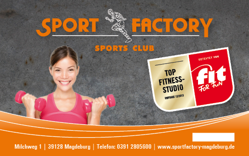 Sport Factory Magdeburg - Fitnessstudio - ClubCard