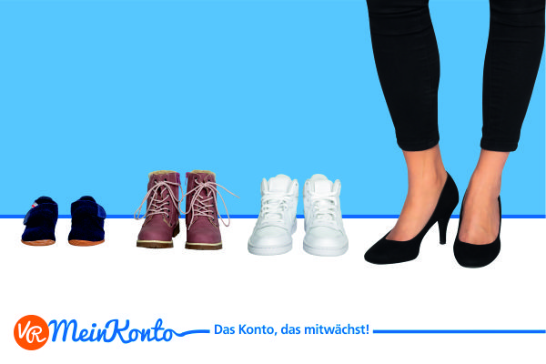 Ein Werbebanner für das Azubi-Konto der Volksbank Rottweil