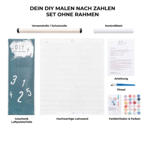 DIY - Malen nach Zahlen - Azubicard Hamburg